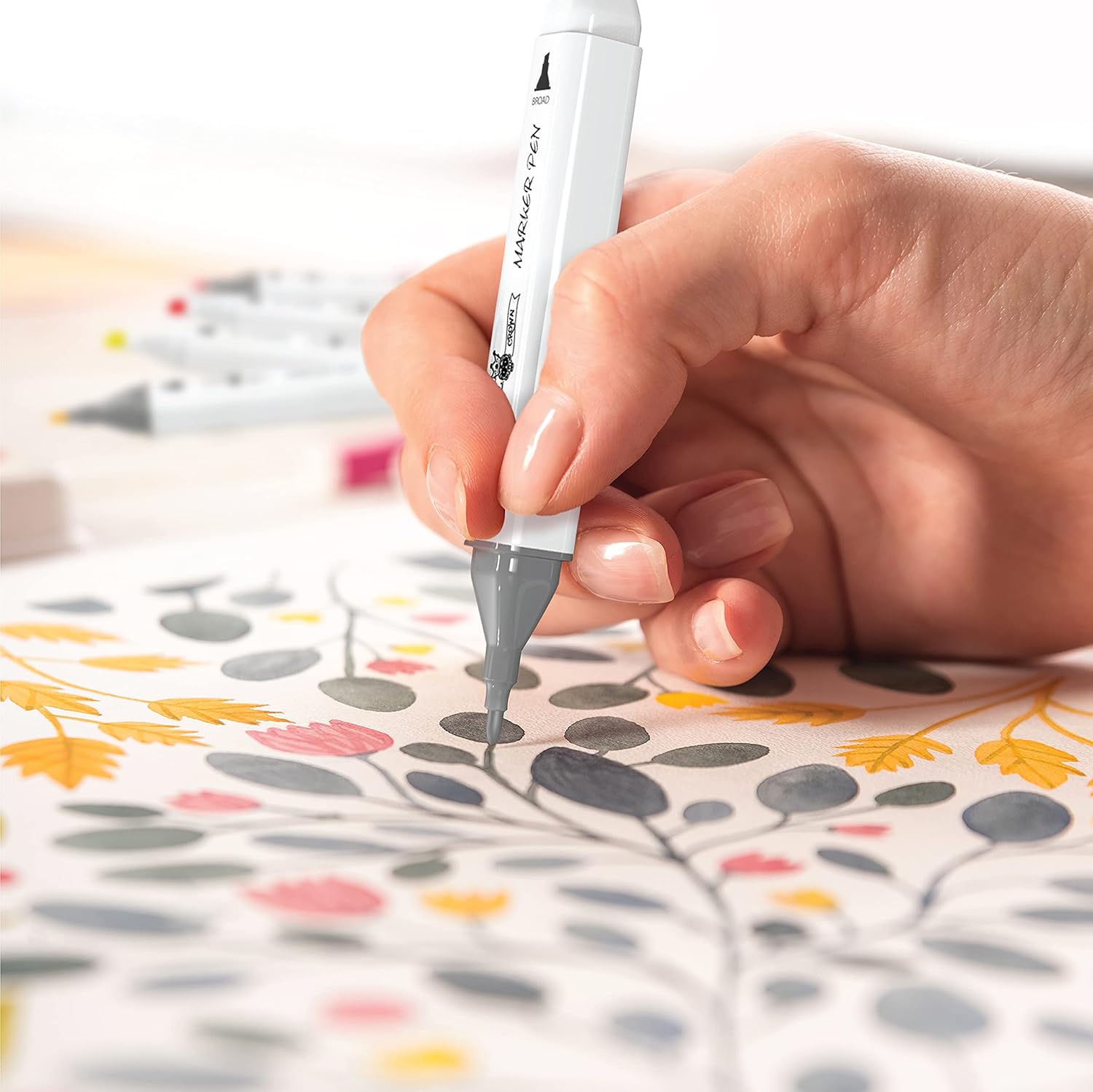 Alcohol Markers - Coloring Markers for Artists, Drawing Markers - Sketching Markers for Drawing and Sketching for Adults and Kids - Marker Pen Dual Tip Art Markers (80 Colors) : Arts, Crafts & Sewing