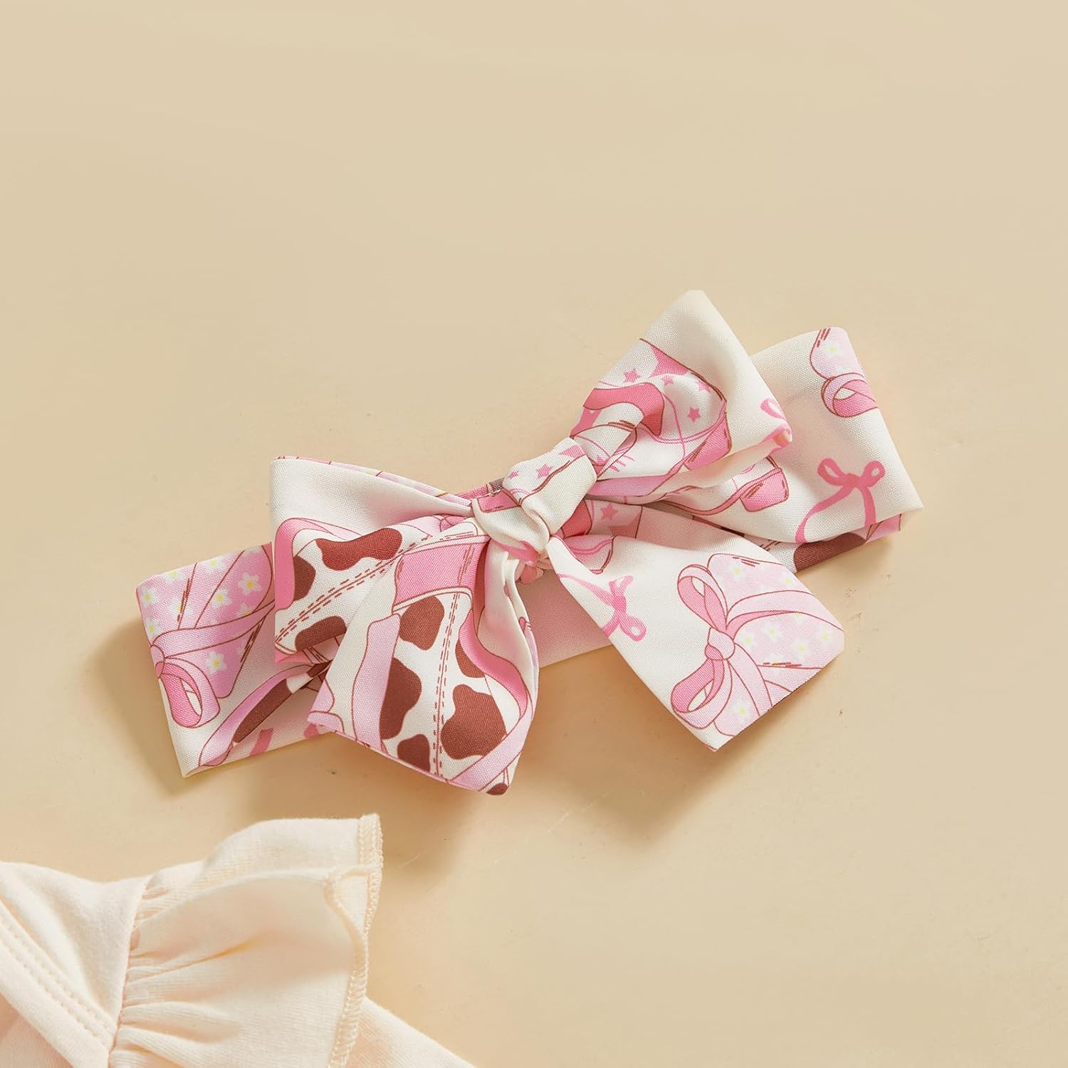 Newborn Baby Girl Easter Outfit Infant Short Sleeve Bunny Romper Pants Set Headband Cute First Easter Clothes - Image 4