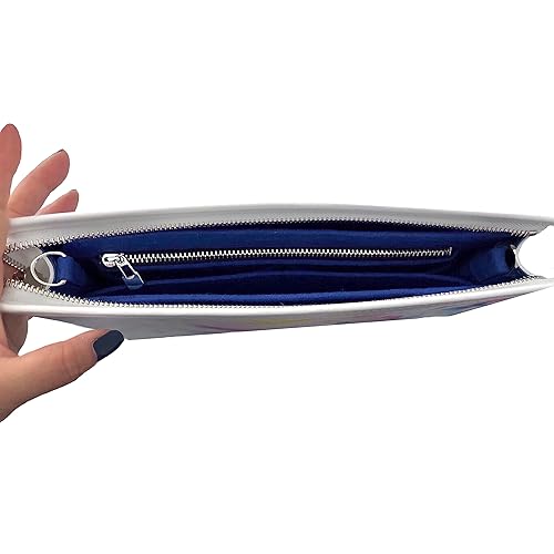 Miniatura 2 de Pochette Voyage MM Conversion Kit with Chain Pouch Pochette Voyage MM Insert with Grommets O Rings Premium Felt Chain (Lime, Silver Chain - 90cm)