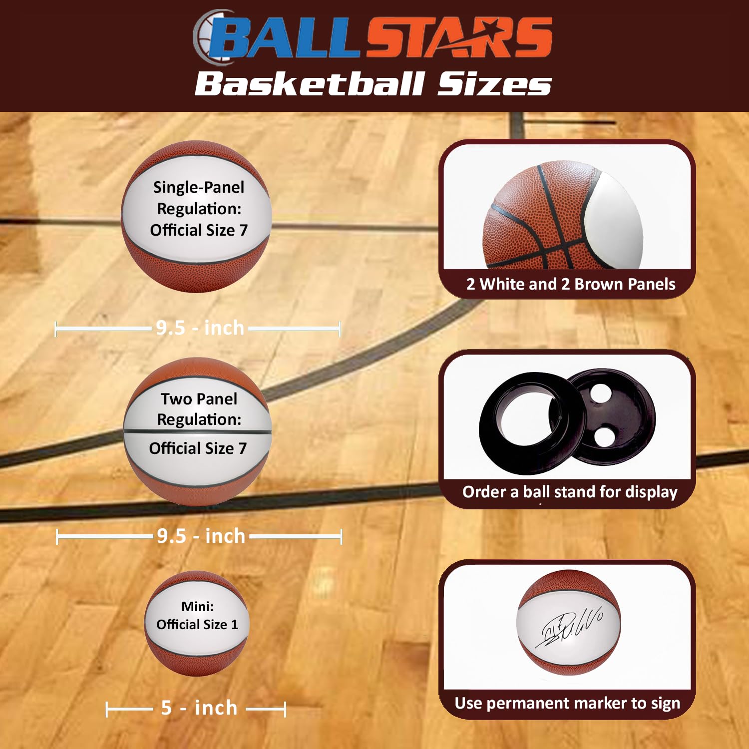 Personalized Custom Regulation Size Basketball Without Base | Official Size 7 | Customized Double Panel for Coach, Dad, or Any Fan