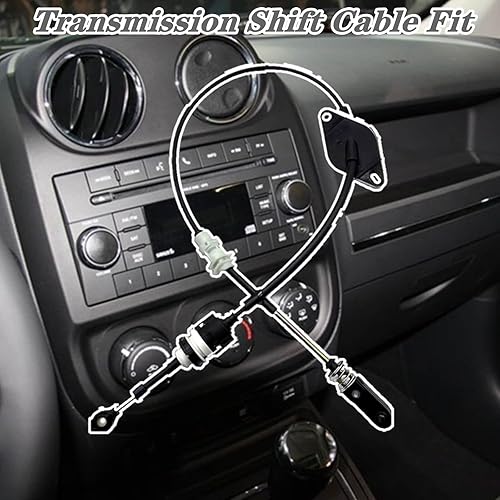 Miniatura 6 de Cable de control de cambio de transmisión automática, cable de control de cambio compatible con Jeep Liberty (2006-2012)  Dodge Nitro (2007-2011),