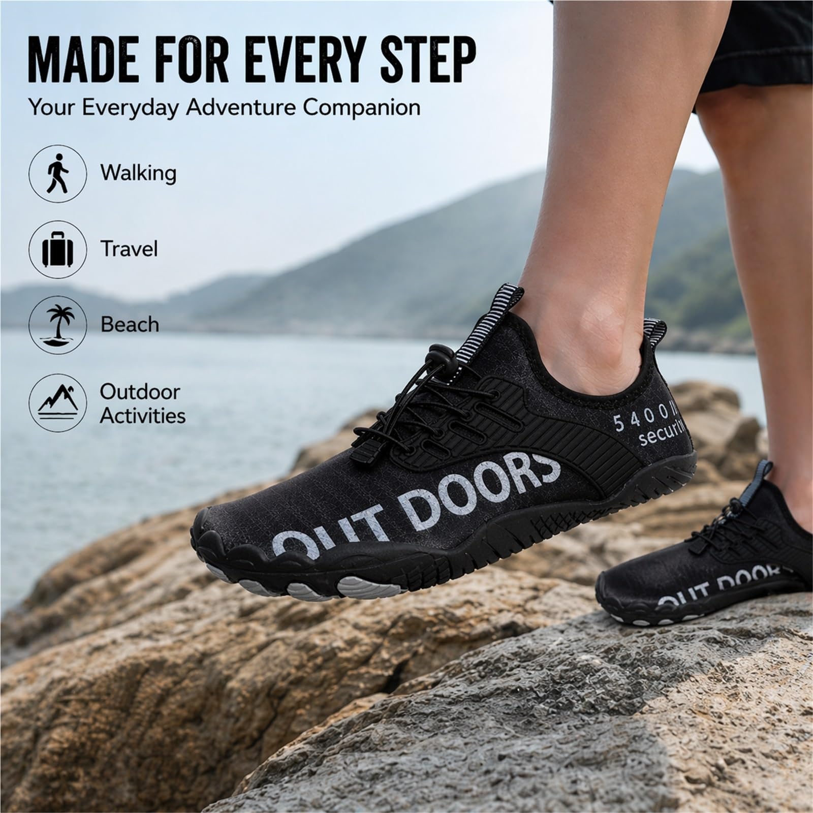 Scarpe Barefoot Uomo Donna, Leggere Antiscivolo con Rame, Scarpe Acquatiche Asciugatura Rapida per Spiaggia, Trekking, Fitness, Corsa e Uso Quotidiano