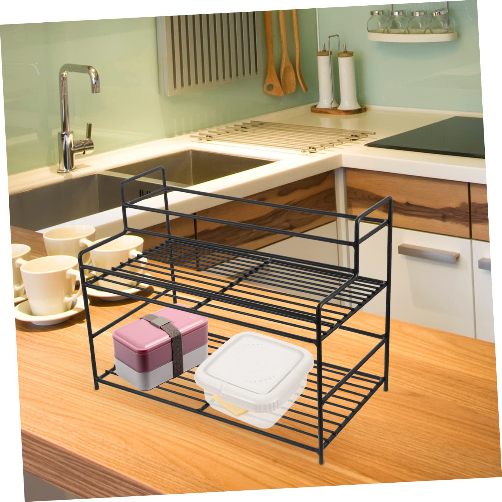 Cabilock Porta Spezie Compatto Organizer per Barattoli di Spezie Porta Condimenti per Riporre I Ripiani della Cucina