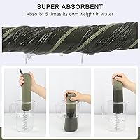 Vista 4 de Toalla de microfibra Rainleaf perfecta para viajes y gimnasio y camping. Secado rápido - Super absorbente - Ultra compacta - Liviana. Adecuada