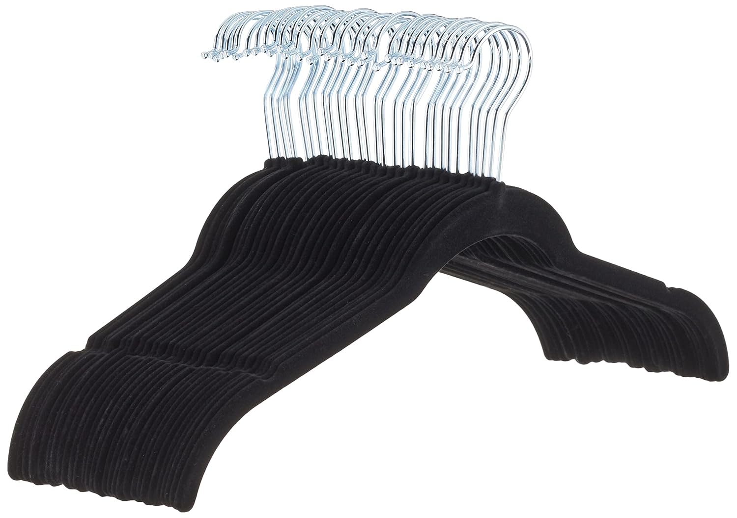 AmazonBasics Velvet Shirt/Dress Hangers Black (Set of 30) Amazon.in