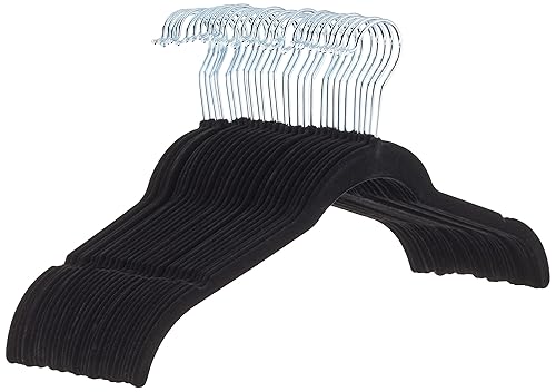 Space-Saving Slim Velvet Non-Slip Clothes Hangers for Closet Organization with