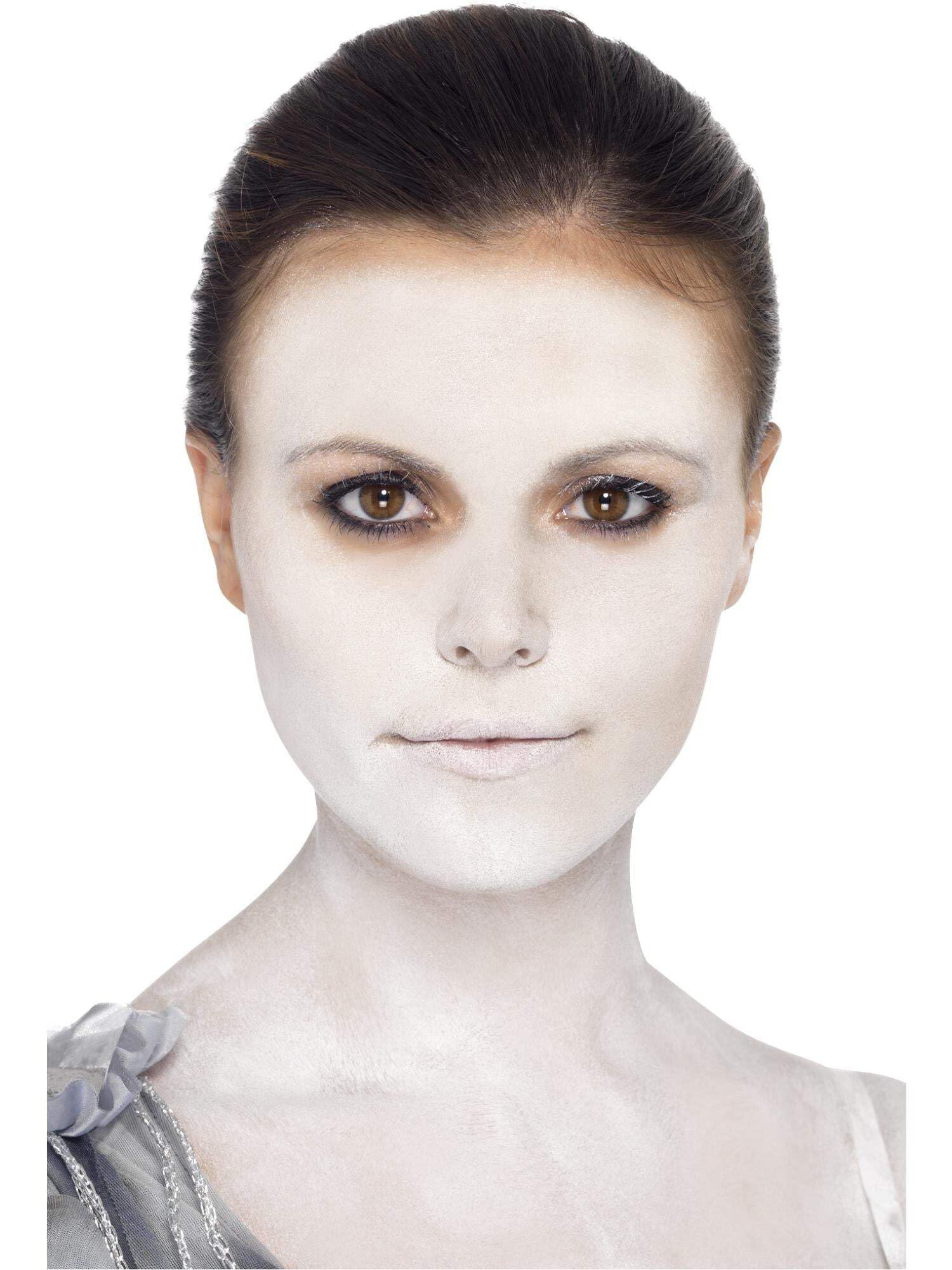Smiffys Make-Up FX, Ghost Ship Kit, Grease, Black & White, paleta 6 kolorów, krem i krem, aplikatory