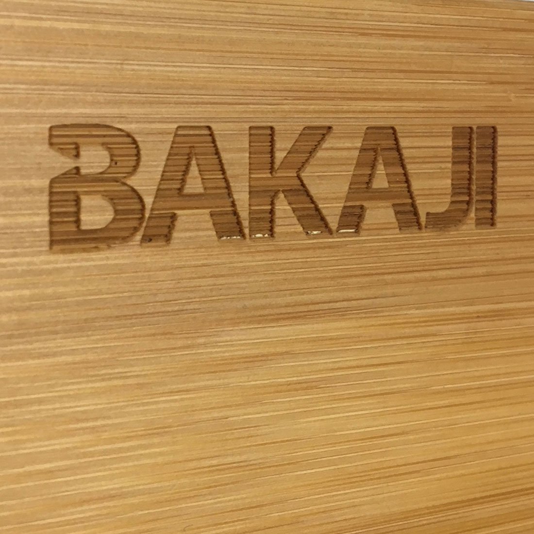 BAKAJI Portacapsule Contenitore Doppio Cassetto Porta Cialde compatibile per Capsule Nespresso Dolcegusto Modomio Caffè e Bustine Tè Zucchero, struttura in Legno di Bambù Bamboo (31 x 31 x 18 cm)