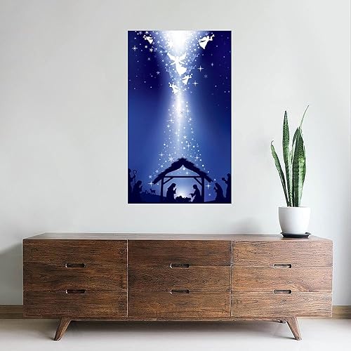 Miniatura 3 de CafePress Vinilo adhesivo de pared de 35 x 21 pulgadas, vinilo reutilizable