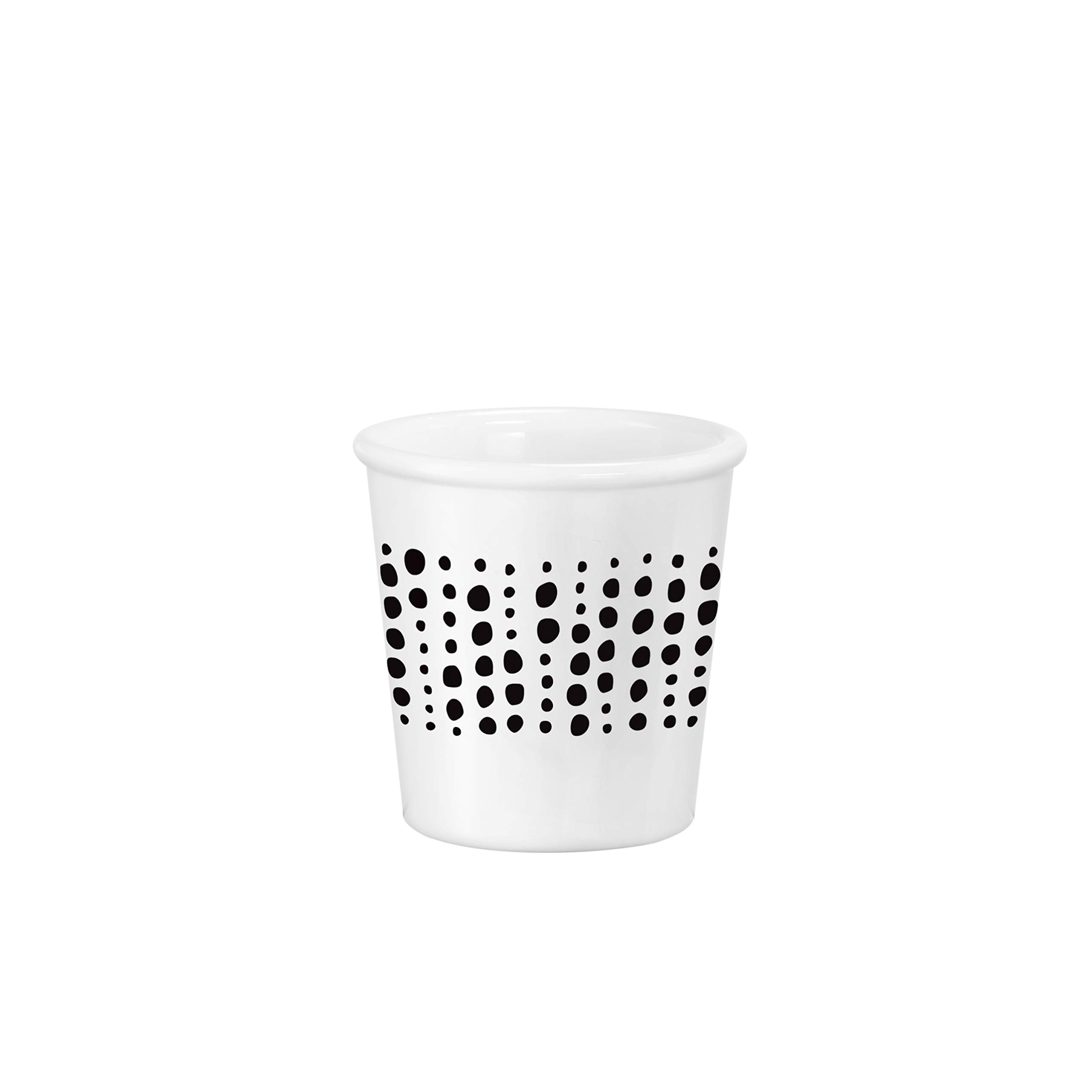 Tasses à café en verre opale sans anse au motif Sfere transparent lot de 12