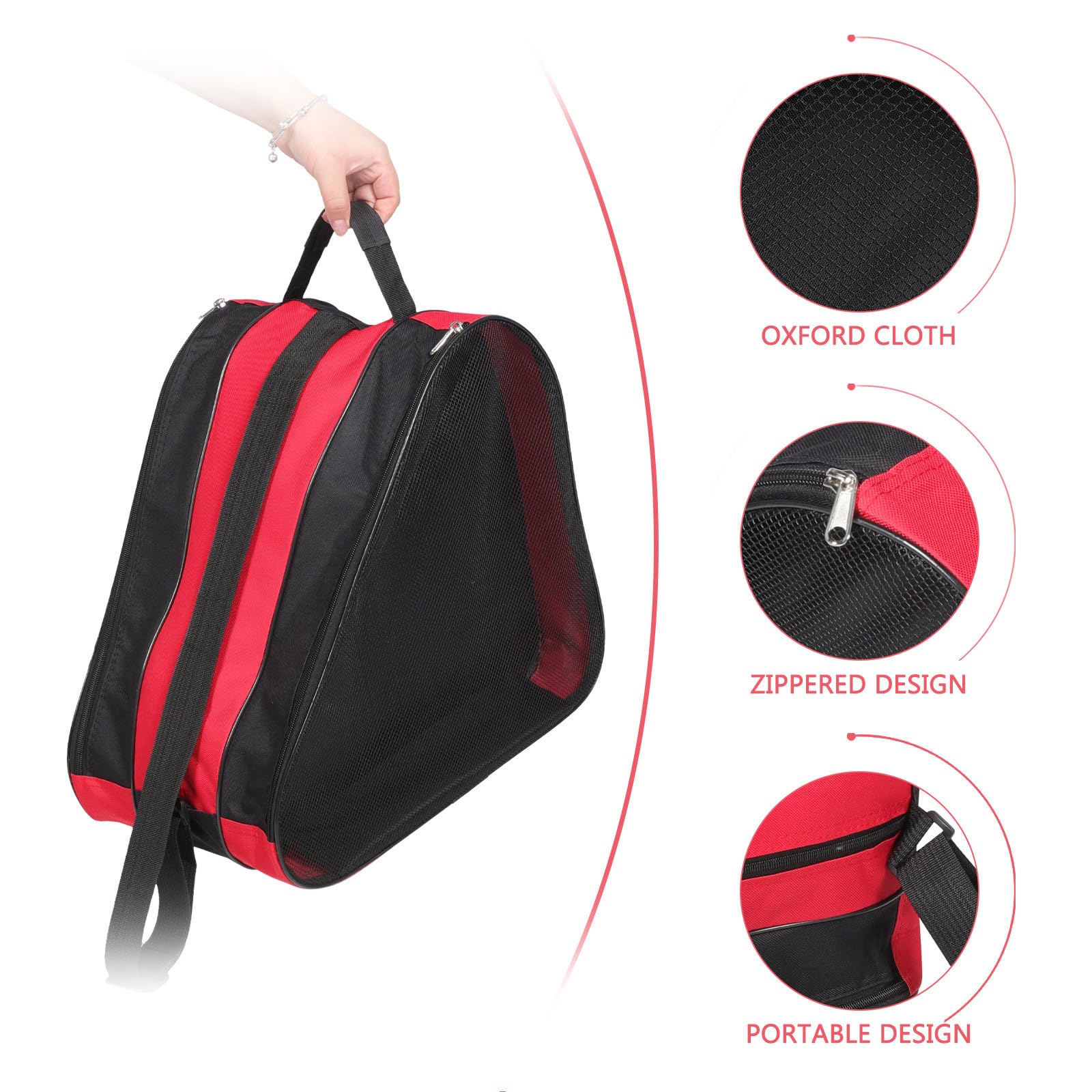 GLEAVI Bolsa para Patines Cuerda para Llevar, de Tela Oxford Resistente, 2 Piezas Reutilizables para Guardar y Transportar Zapatos de Skate