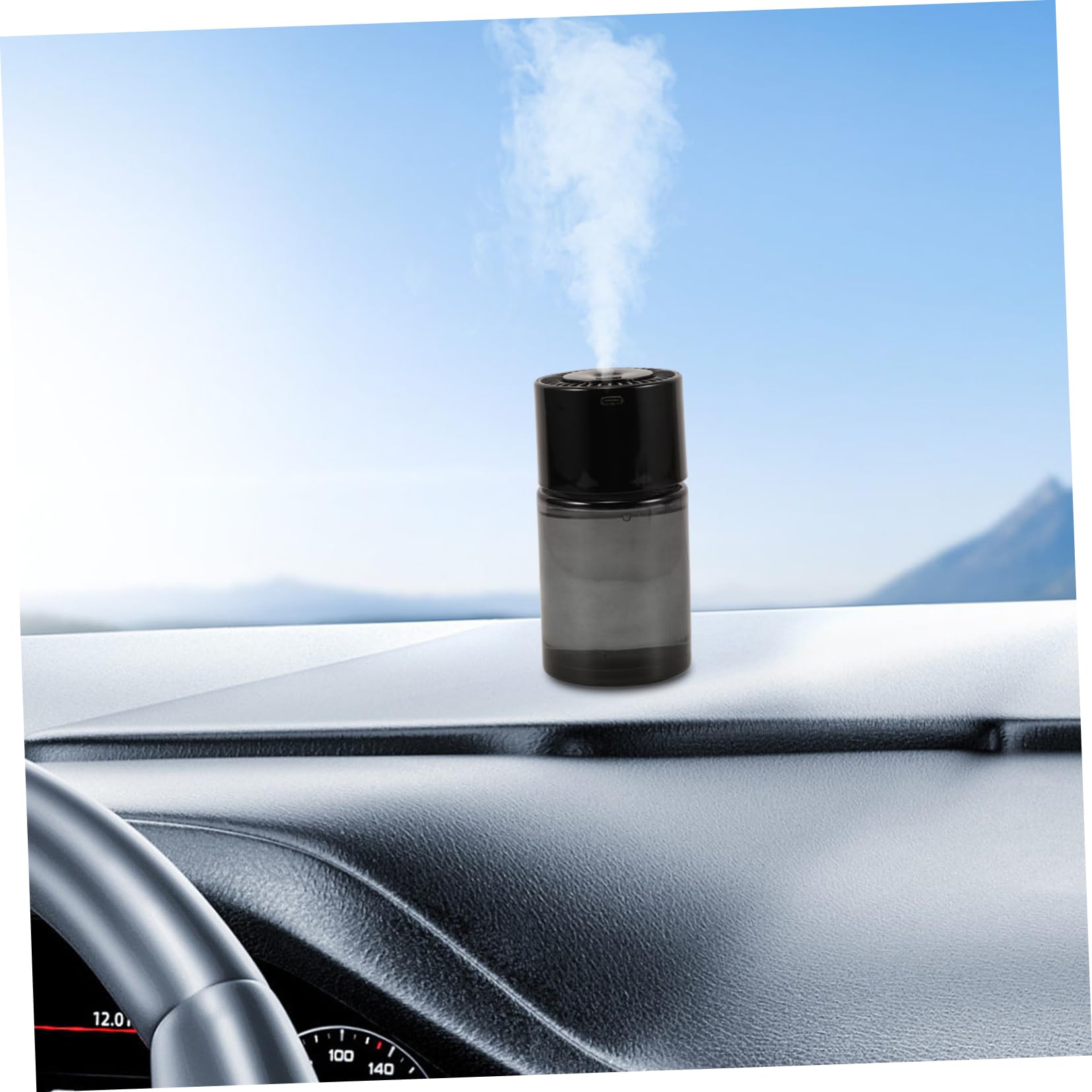Gatuida Difusor de Aceites Esenciales para Coche, Pulverización Automática, 160ml, Niveles de Niebla Ajustables, Ambientador de Coche para Vehículo