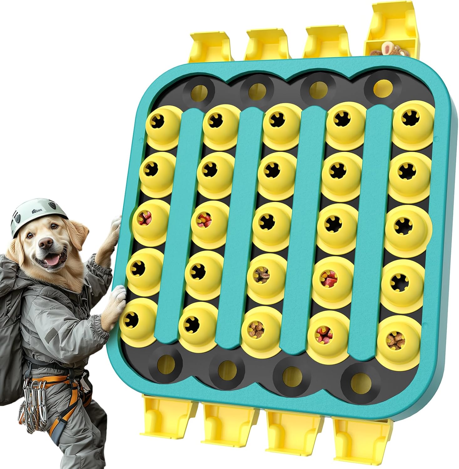 KADTC 4 Levels of Step-by-Step Challenge - U.S. Brand & Design - Extra-Large Size Easy to Advanced Dog Puzzle Toy for Small/Medium/Large Smart Dogs Hard Puzzles Difficult Mental Stimulation Toys