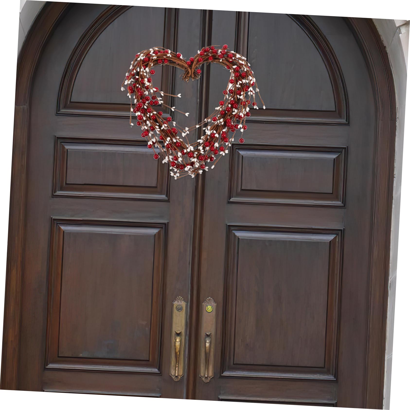 Guirnalda Colgante De Artificial Forma De Corazón para Decoración De Puerta San Valentín Adorno Festivo De Diseño Rústico y Chic para Celebraciones y Decoraciones del Hogar