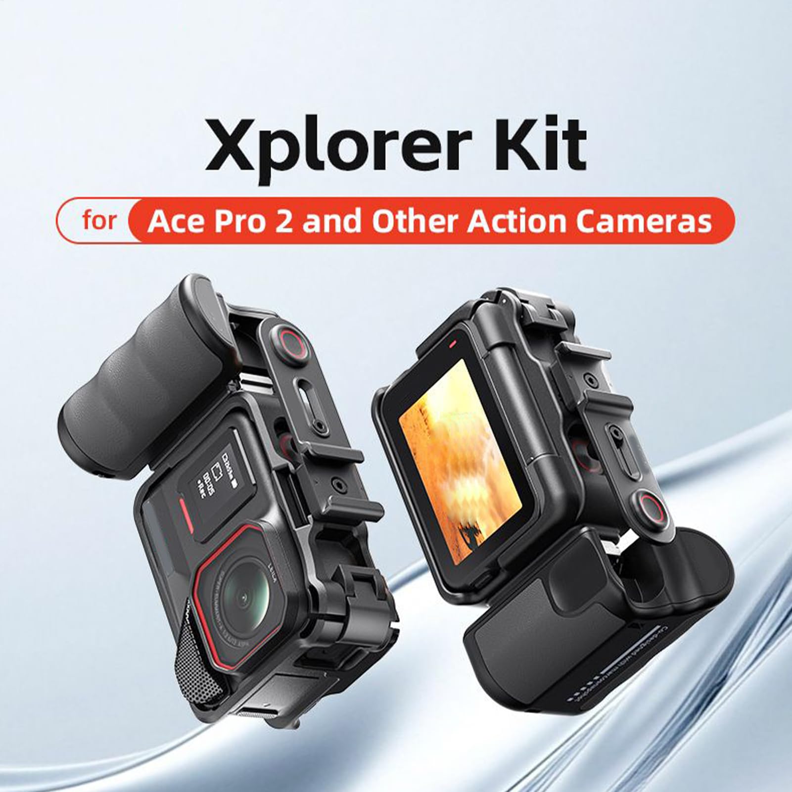 Impugnatura per gabbia fotocamera Gimbal Portatile e Supporto Digitale per | Supporto Per Impugnatura Fotocamera Supporto Digitale Compatto Per Video Selfie E Vlogging A Mano,
