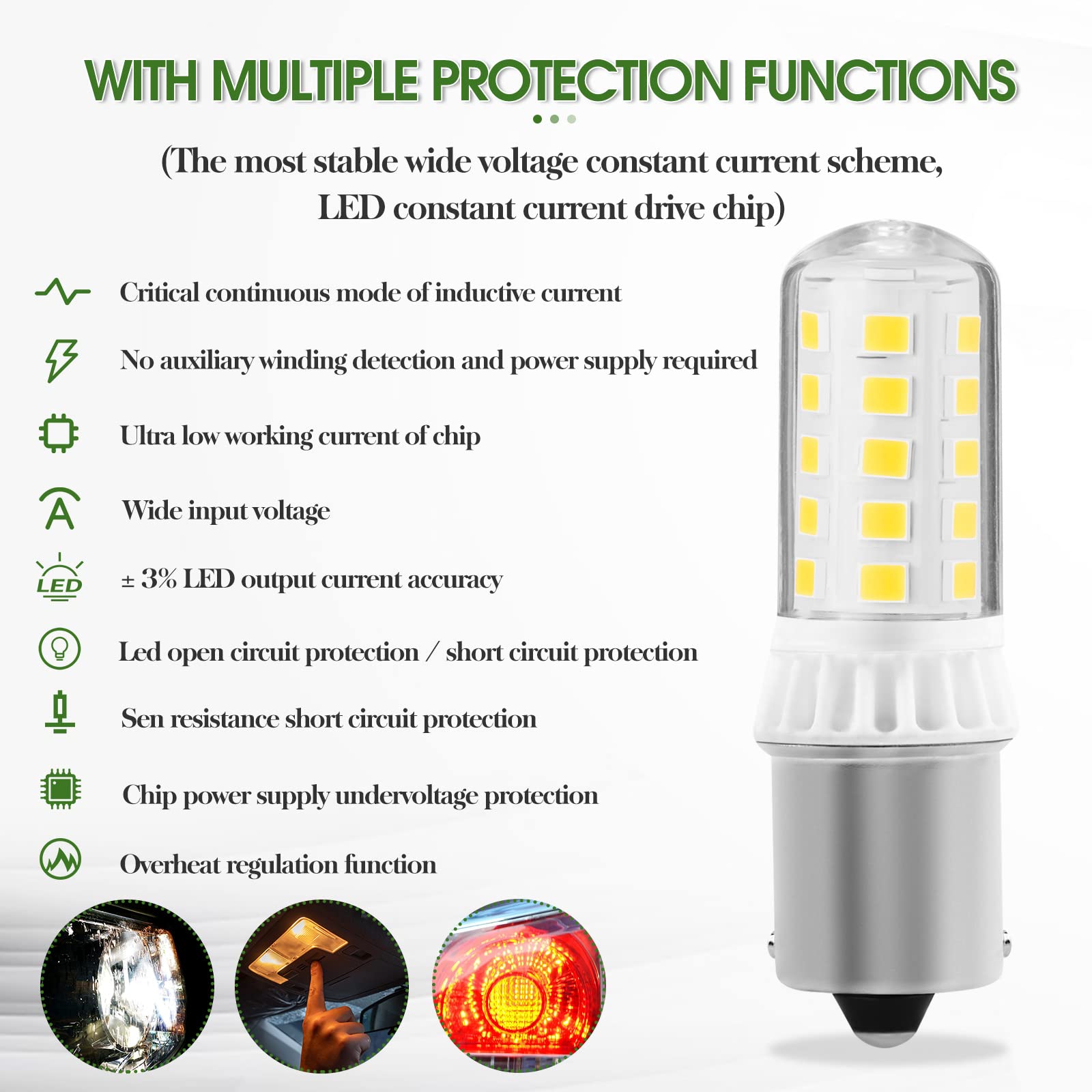 KUNKA B15S 12V LED Lampe 3W 400 Lumen, CRI85, 1156 Sockel AC/DC12V-24V für Landschaft Patio Licht Deck Licht Rasenmäher, Schneefräse Ersatz, 1103/1141 Einzelkontakt-Sockel (Warmweiß 3000K, 4er-Set KUNKA B15S 12V LED Lampe 3W 400 Lumen, CRI85, 1156 Sockel AC/DC12V-24V für Landschaft Patio Licht Deck Licht Rasenmäher, Schneefräse Ersatz, 1103/1141 Einzelkontakt-Sockel (Warmweiß 3000K, 4er-Set