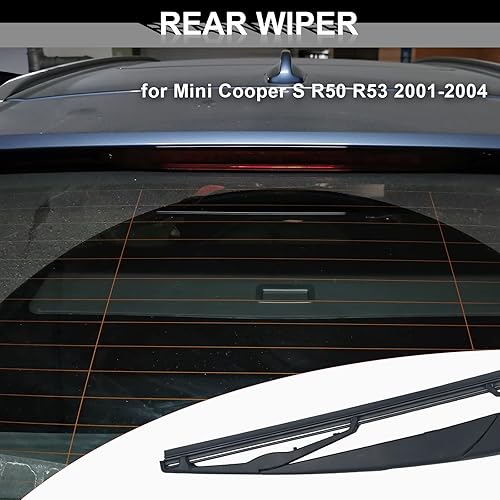 Miniatura 6 de Limpiaparabrisas trasero para Mini Cooper S R50 R53 2001-2004# 61627079943, Juego de limpiaparabrisas trasero