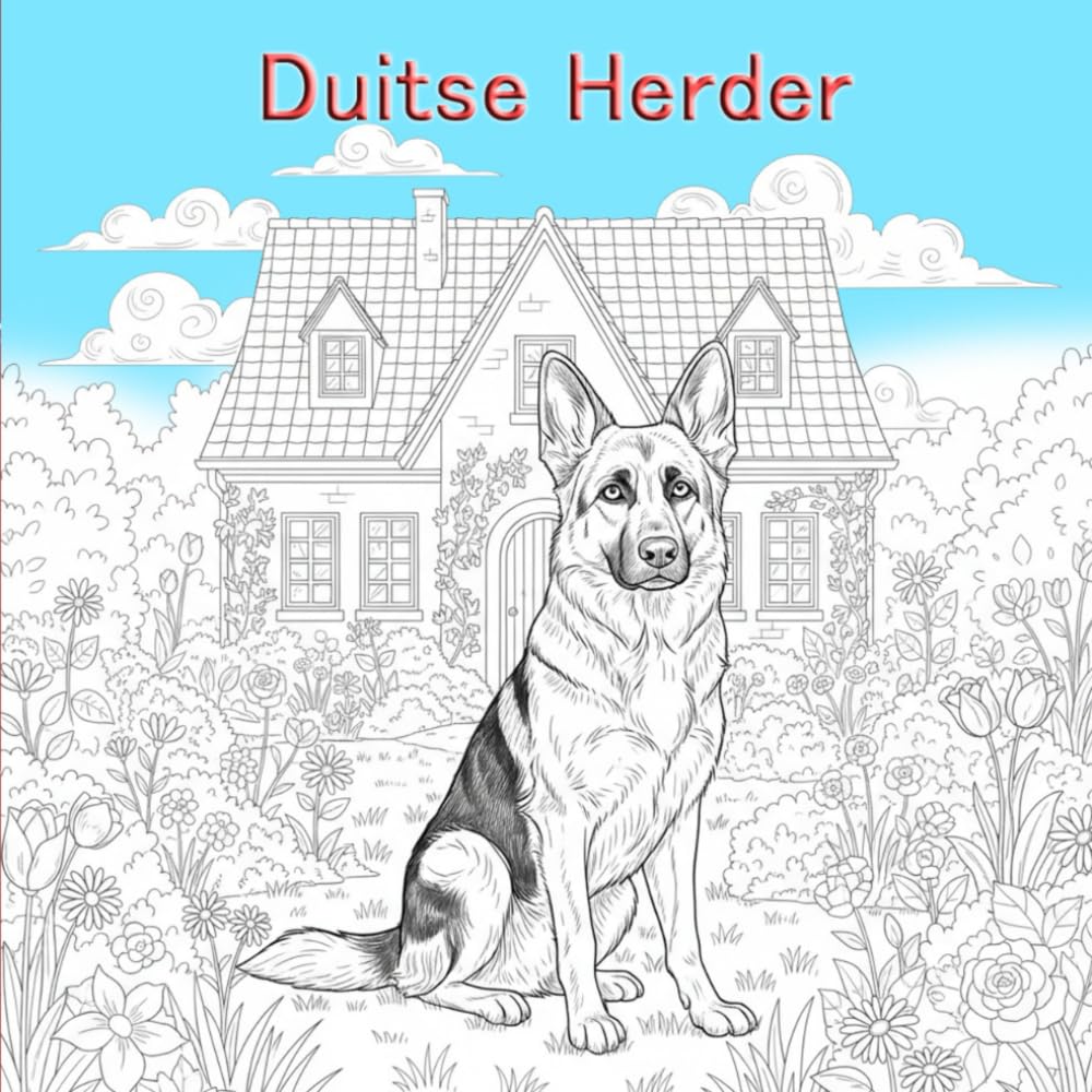 Duitse Herder: Een prachtig kleurboek voor hondenliefhebbers