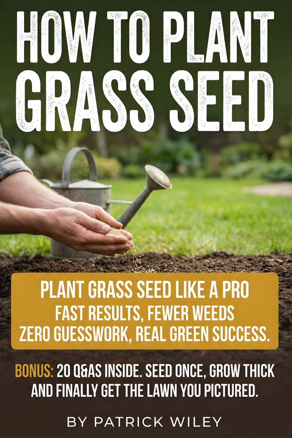 How to Plant Grass Seed: Seed your Lawn with confidence: a step-by-step plan to plant grass seed, lay it evenly, prep the soil, water right from day ... thin spots before they turn into weeds.