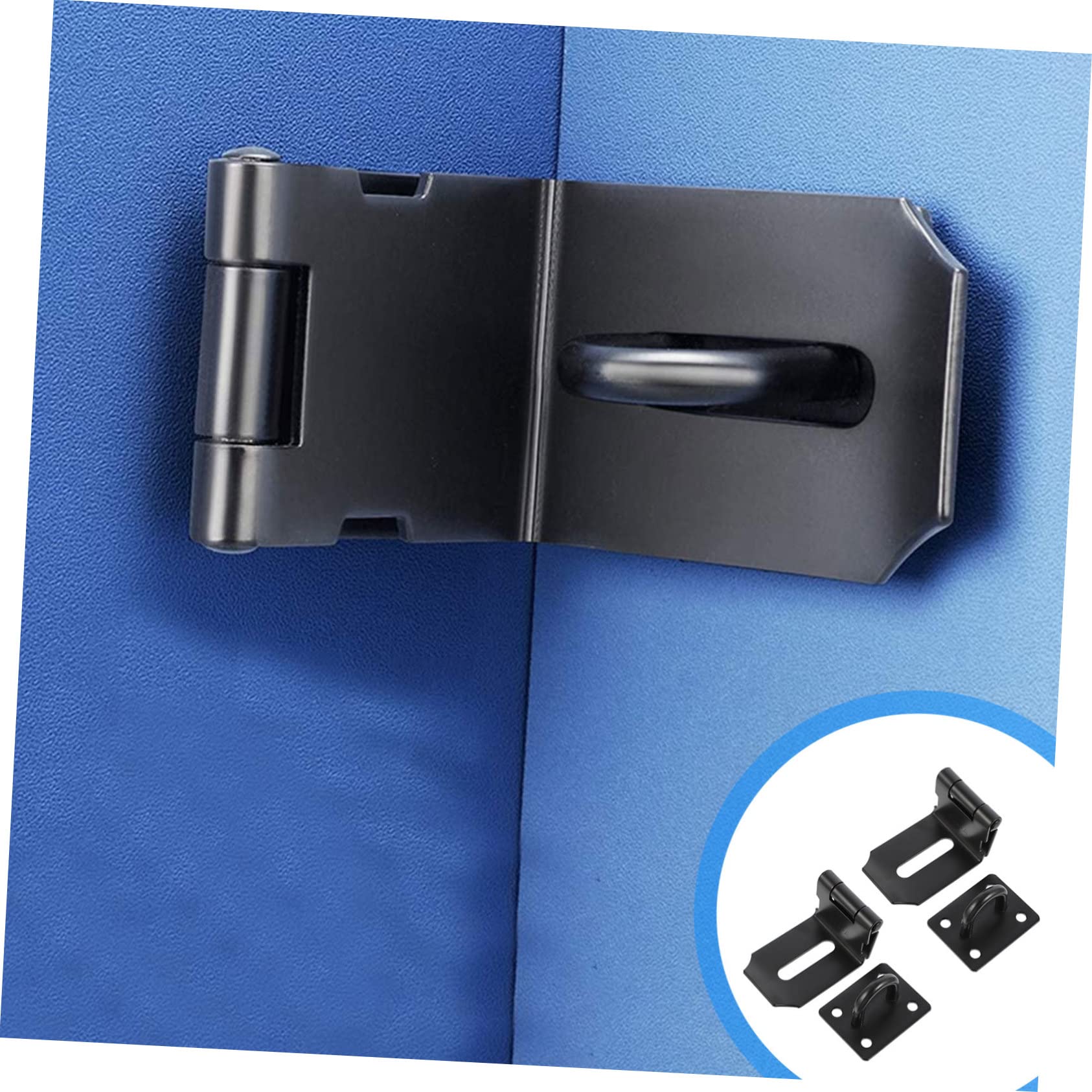 Mikikit 90 Degree Wood Door Lock Buckle Easy Install Latch Lock for Cabinet Right Angle Lock Accessory