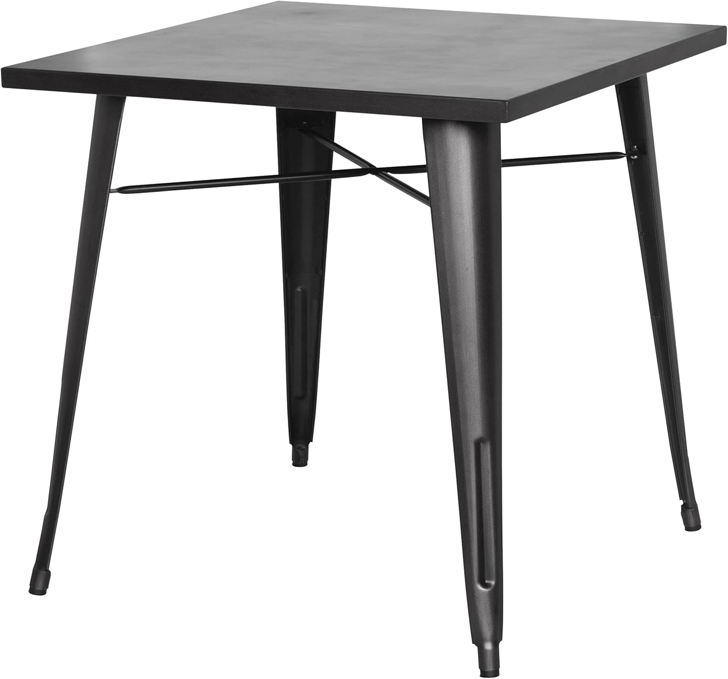 New Pacific Direct Metropolis Metal Dining Table, Gunmetal