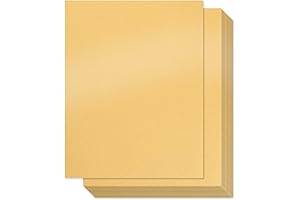 100 Golden Shimmer Paper - Ideal for Craft Projects and Custom Stationery