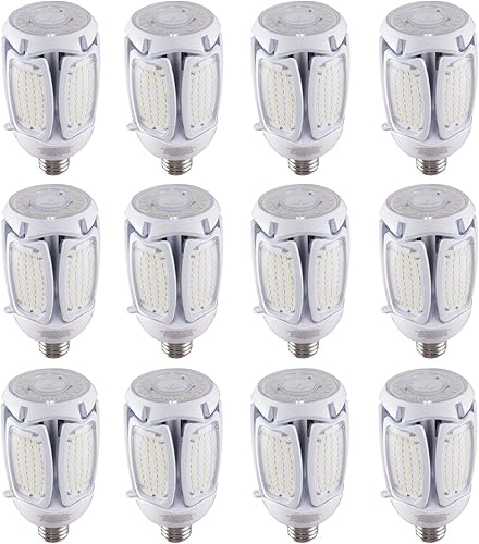 Satco S39752 - Reemplazo LED HID de 60 vatios; 5000 K; Base extendida Mogul; Ángulo de haz ajustable; derivación de balasto tipo B; 100-277 voltios;