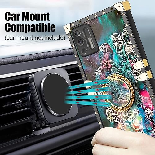 Miniatura 6 de nancheng Funda cuadrada para teléfono Motorola Moto G Stylus 2021 4G Flor