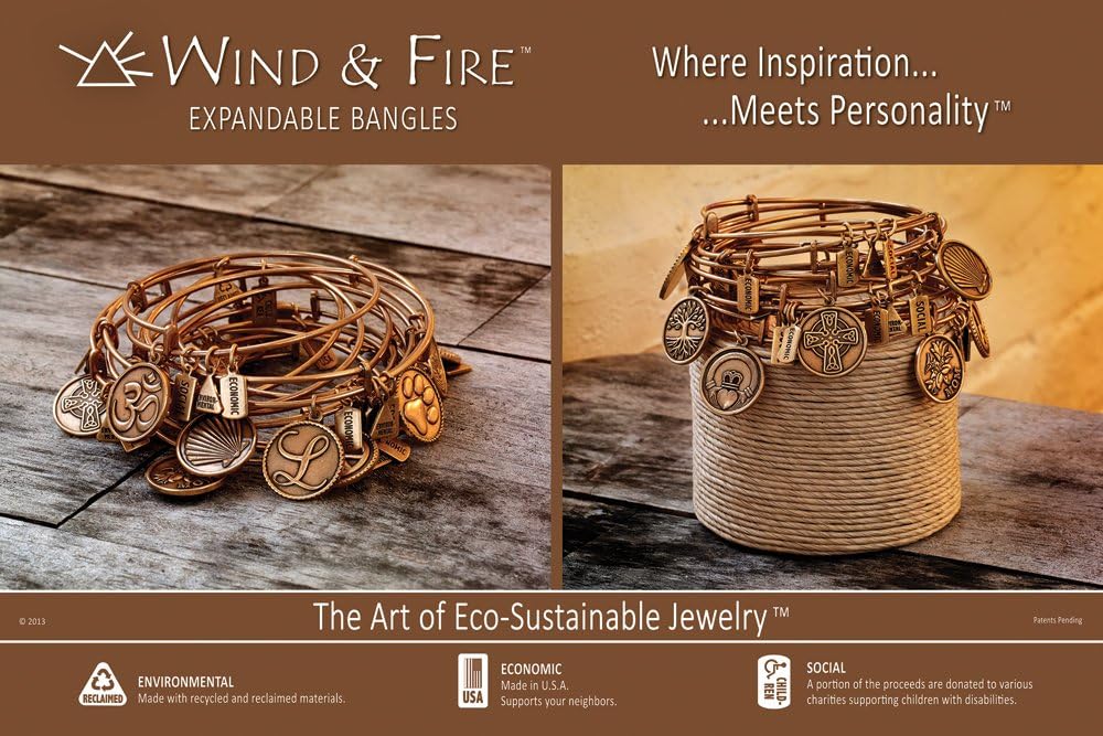 Antique Silver Wind and Fire Horse Head Charm with Bangle - Image 2