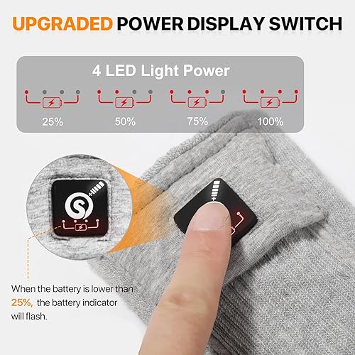 Miniatura 4 de SNOW DEER Heated Socks for Men Women, 7.4V Rechargeable Battery Electric Socks, Heated Ski Socks for Hunting Fishing Camping Hiking Skiing Foot