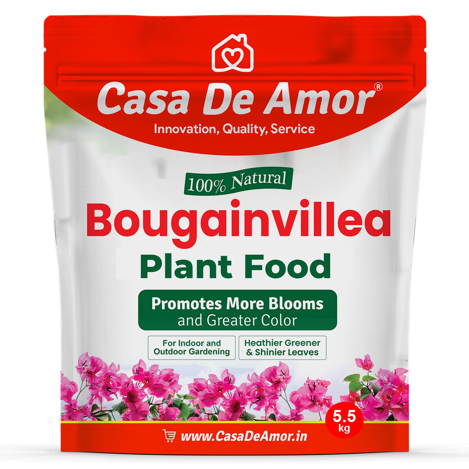 Casa De Amor Bougainvillea Plant Plant Food Powder, Promotes More Blooms And Greater Color (5.5 Kg)