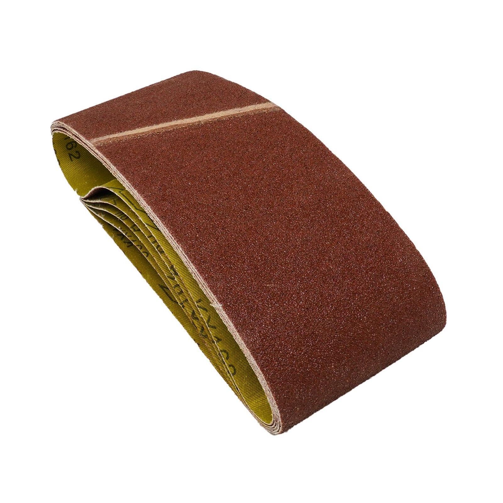 Dapetz Black ® Sanding Belt 65Mm X 410Mm, Sander Belts 80 Grit Fits & Decker Belt Sander, For Grinding, Sharpening And Derusting 5 Pieces Coarse Sander Sheets Sanding Belts