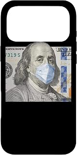 $100 Dollar Bill Benjamin Franklin Face Mask President Cash Case for iPhone 17 Pro Max