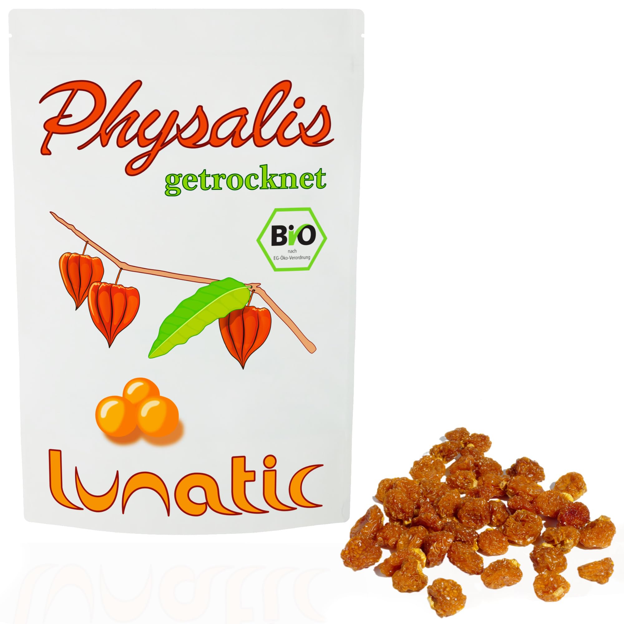 Getrocknete Bio-Physalis - Kapstachelbeere - Andenbeere in Rohkostqualität 1kg