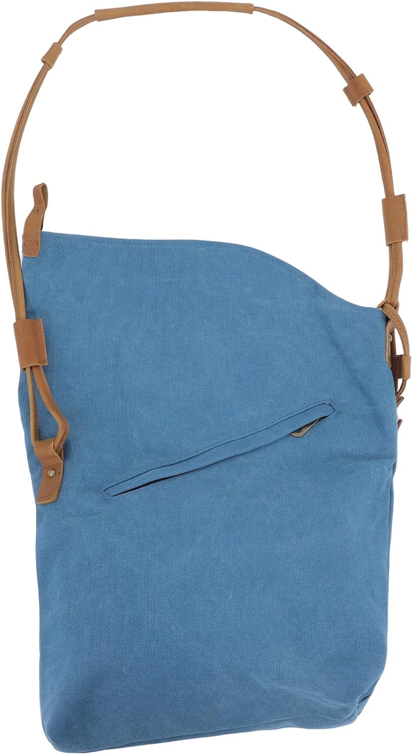 Canvas Crossbody Bag Sturdy Blue with Adjustable Strap, Fashion