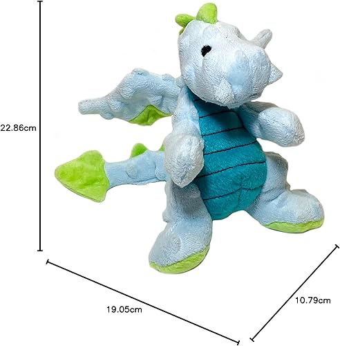 Vista 36 de goDog - Dragón de juguete, grande, resistente, con tecnología Chew Guard, de felpa, color rosa Rosado