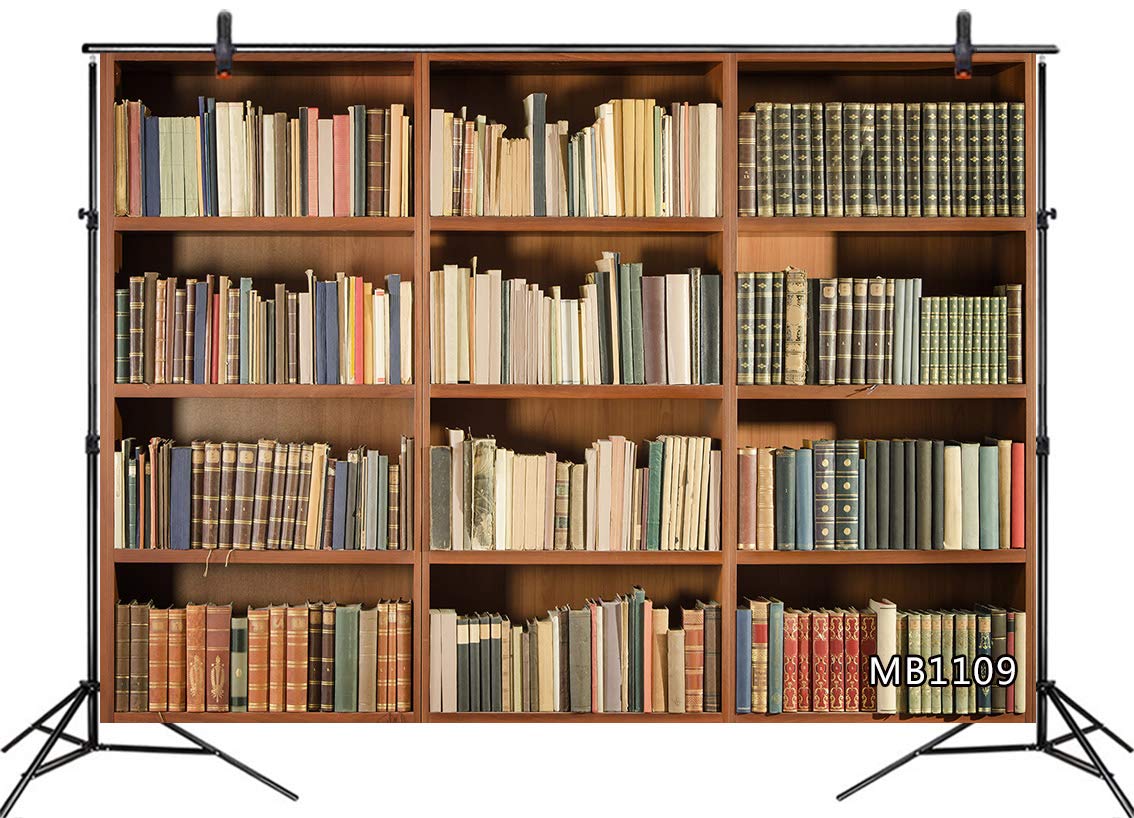 Amazon | LB 写真撮影用 背景布 2.1×1.5m/7x5ft 3D撮影 本棚
