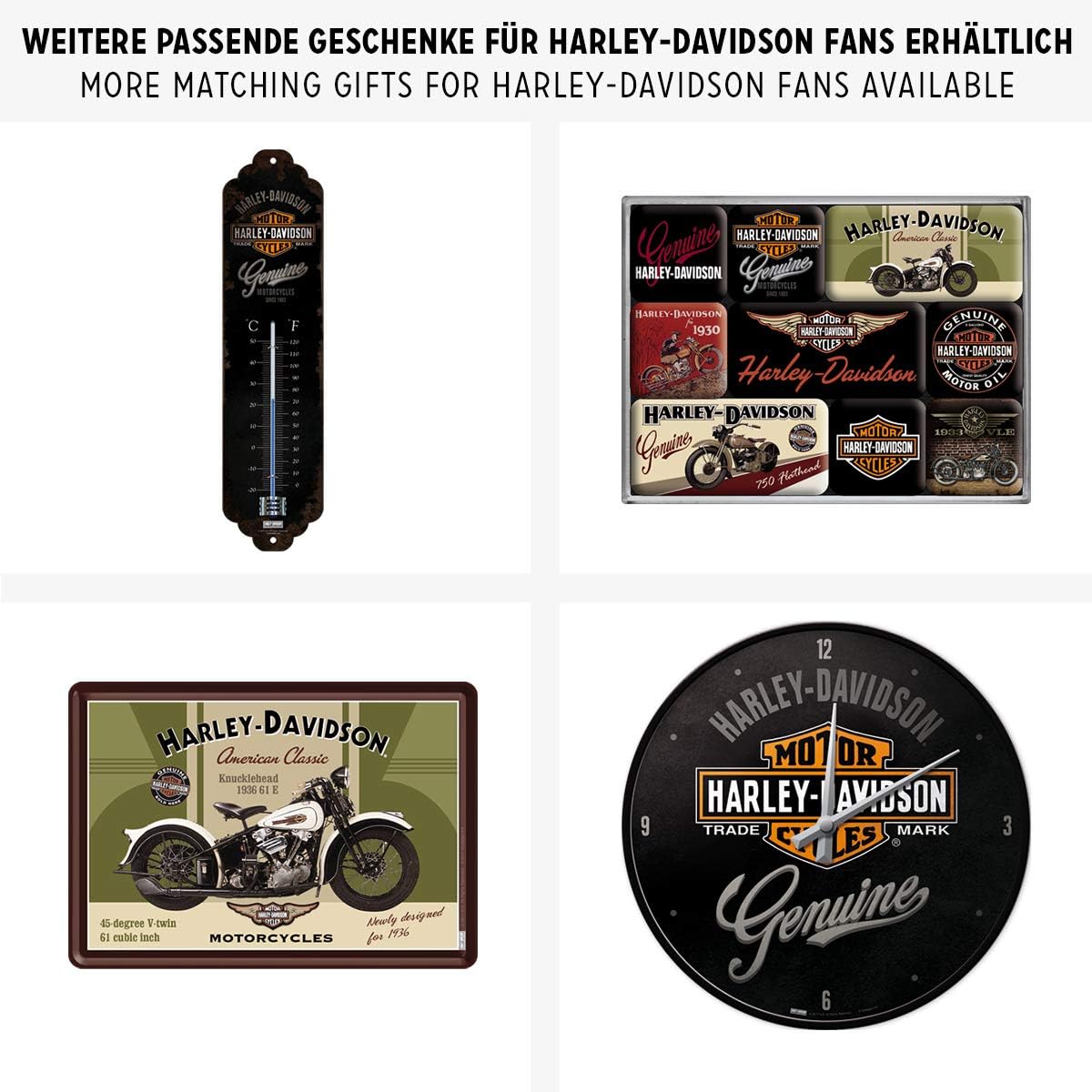 Nostalgic-Art 31002 Harley-Davidson-Knucklehead, Money Box 10 x 13 cm, Colourful