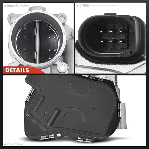 Miniatura 7 de A-Premium Cuerpo electrónico del acelerador compatible con Audi A4 05-16, A5 10-17, A6 12-18, Q5 11-17 y Volkswagen Tiguan 09-17, Passat 06-10,