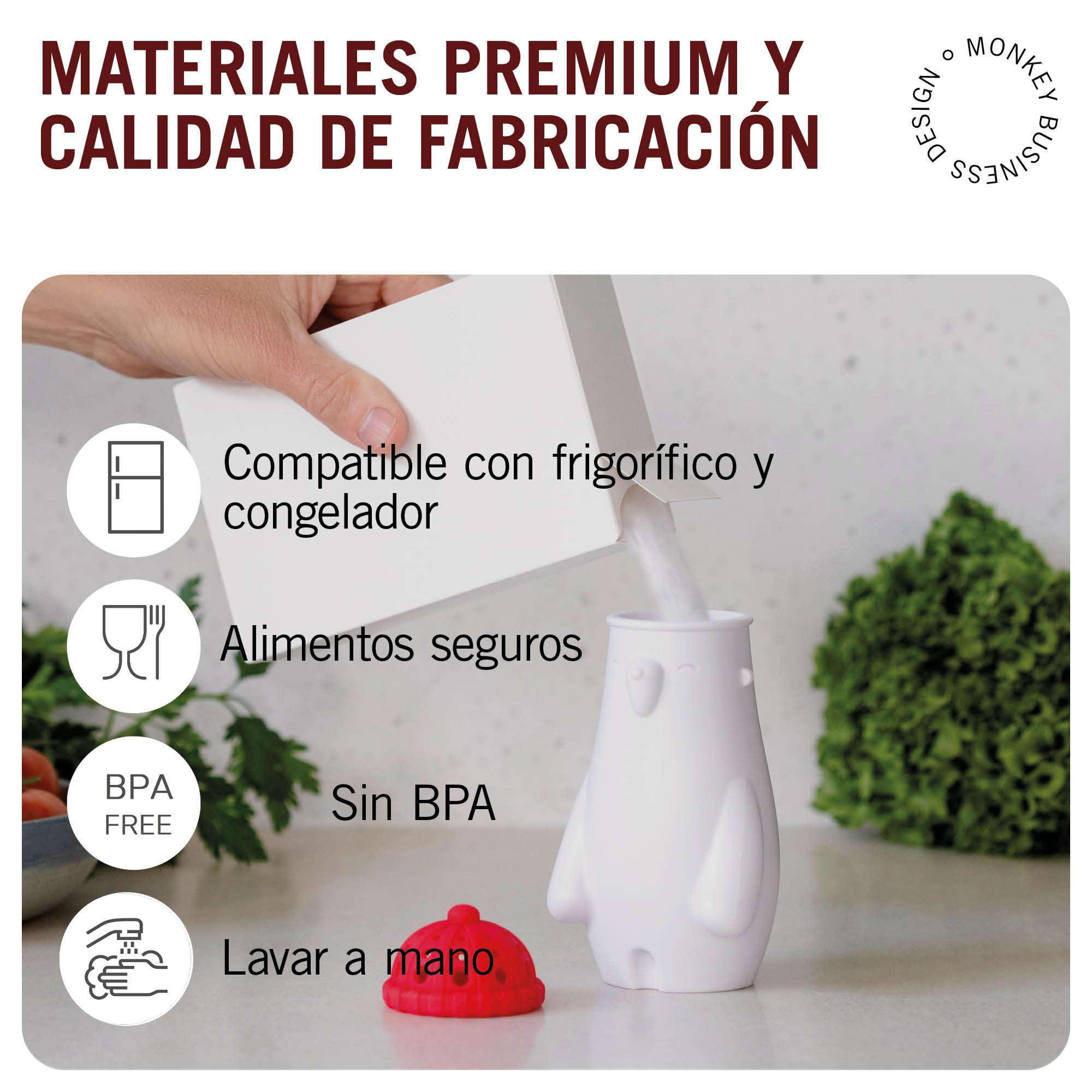 Monkey Business Fill Phil - Desodorante para nevera con bicarbonato de sodio, ideal para regalo
