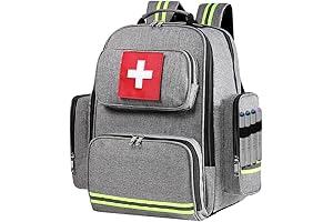 Empty Emergency Backpack for First Aid and Medical Supplies