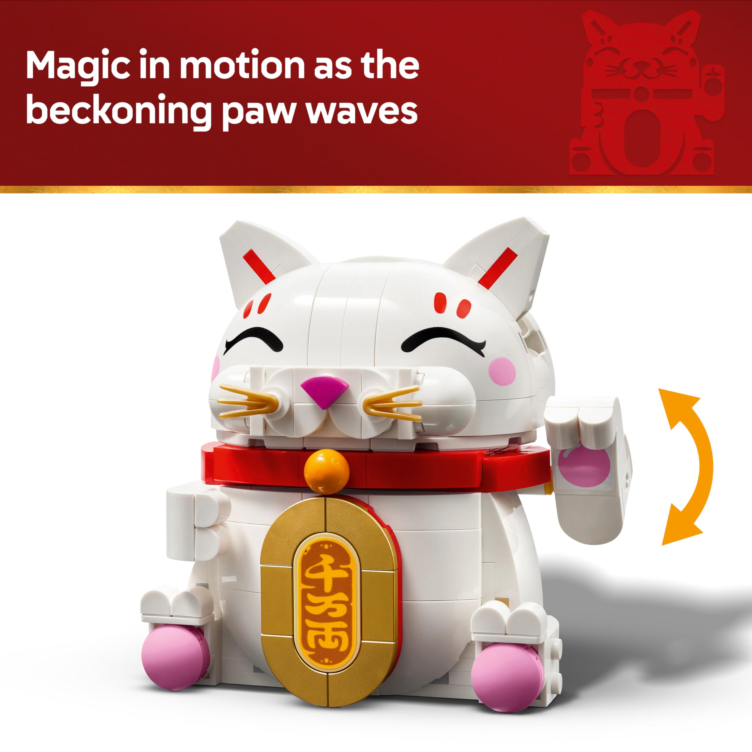LEGO Lucky Cat, Building Set for Kids & Adults - Image 3