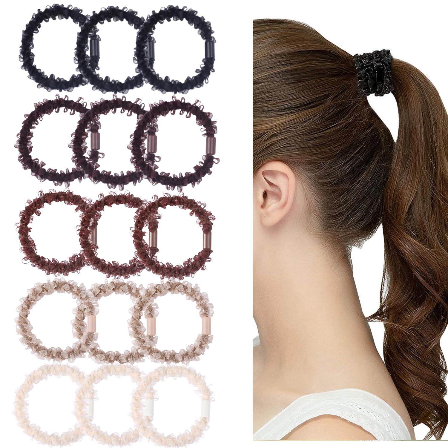 Amazon | ヘアゴム 大人 15本 セット あざ美 飾りなし 大人っぽい 