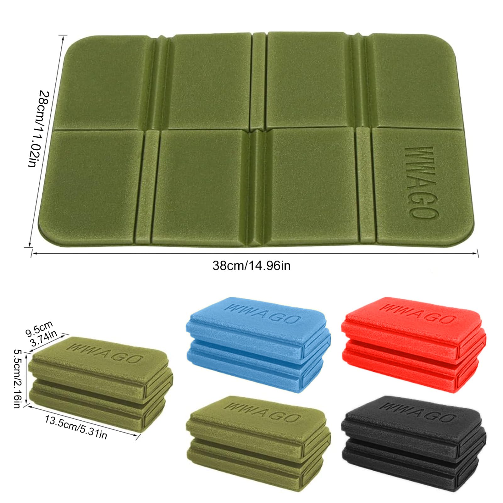 Set 2 Tappetini Pieghevoli Da Campeggio In Schiuma XPE - Impermeabili, Leggeri, Con Borsa - Foto 5