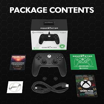 Hyperkin The Competitor Wired Controller Black | For Xbox Series X | S/One | Hall Effect Back Button Impulse Trigger