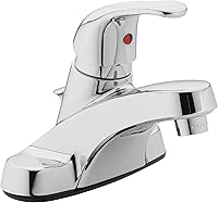 AquaVista 30-B410-AV Single Handle Low-Arc Bathroom Faucet, Polished Chrome, 1.2 GPM WaterSense, Quick Install Drain