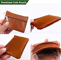 Mini Monedero De Cuero Genuino Con Capa De Cabeza De Piel De Vaca, Tarjetero Hecho A Mano Con Cremallera, Funda Para Llave De Coche, Billetera Corta Para Mujer Compra Barata En