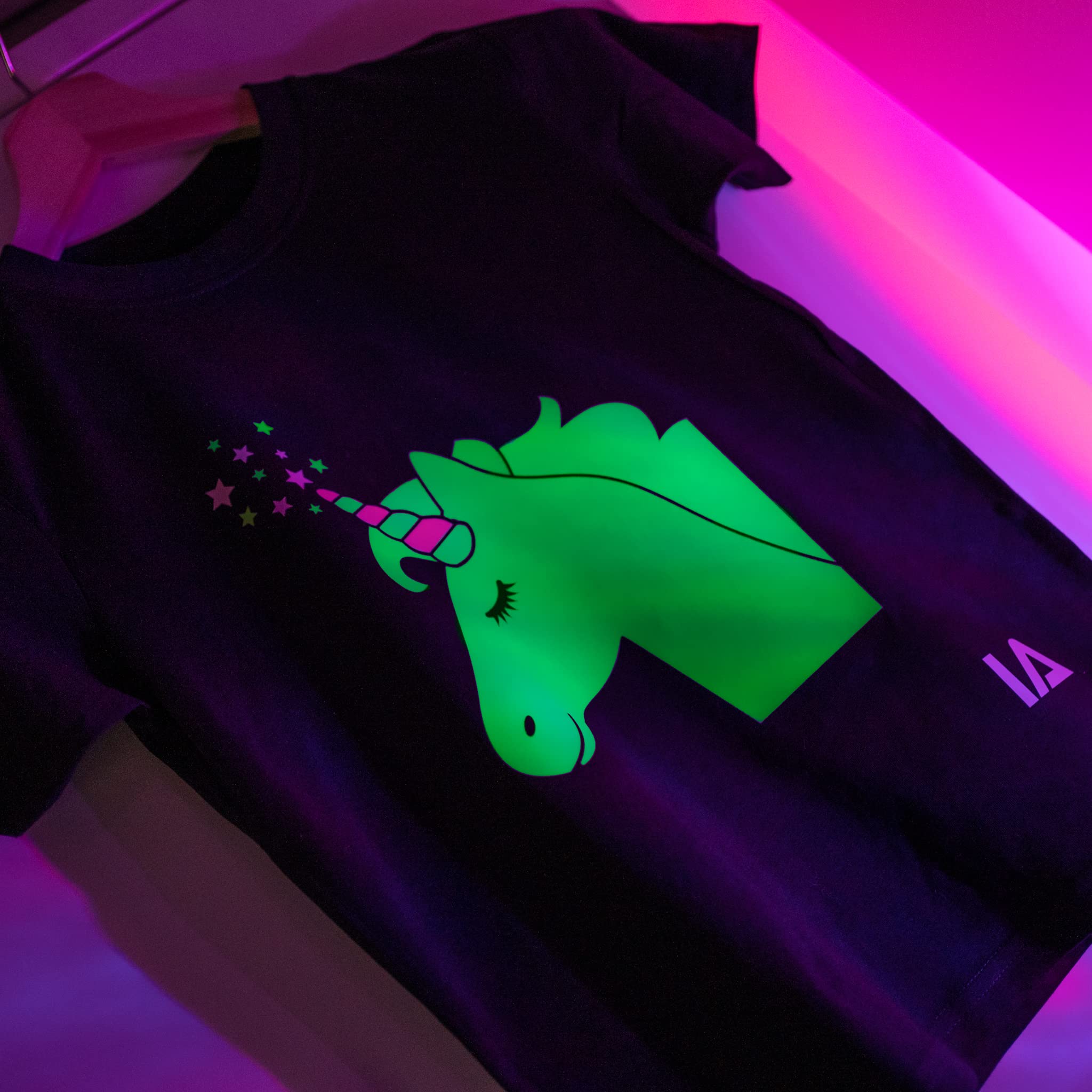 Illuminated Apparel Oryginalna interaktywna koszulka świecąca w ciemności - zabawa na przyjęcia urodzinowe i festiwale