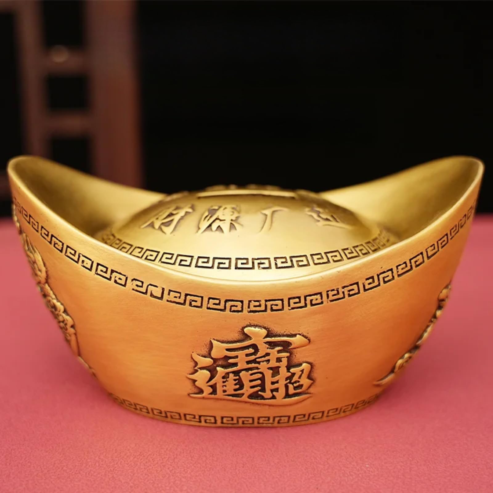 Aottsd Tathagata Buddha Statue Brass Lotus Base Household Enshrine Decor 30Cm