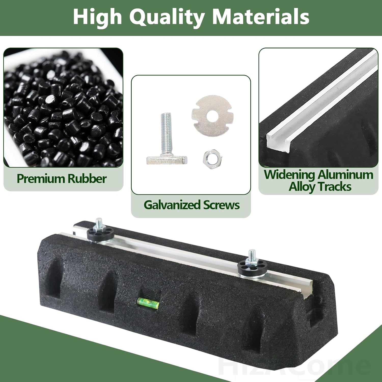 Floor Mounting Base Pad Kit for 9000 - 24000 BTU Air Conditioner Heat Pump, Universal Rubber Anti-Vibration Mini Split Pad, Bearing Capacity: 1100 LBS